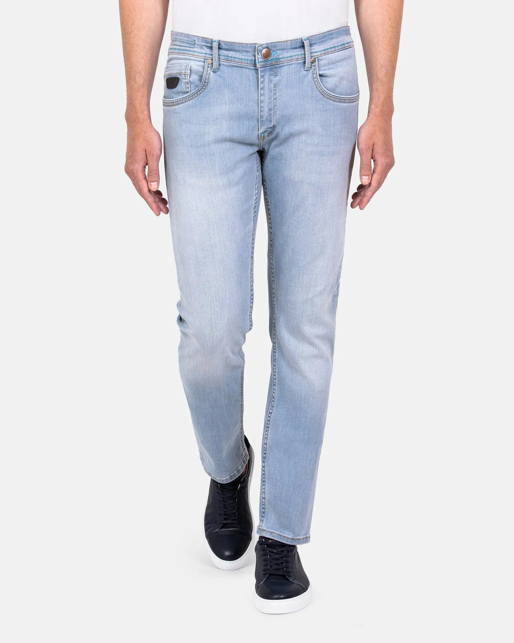 Alexia Faded Blue Slim Fit Jeans 40-32