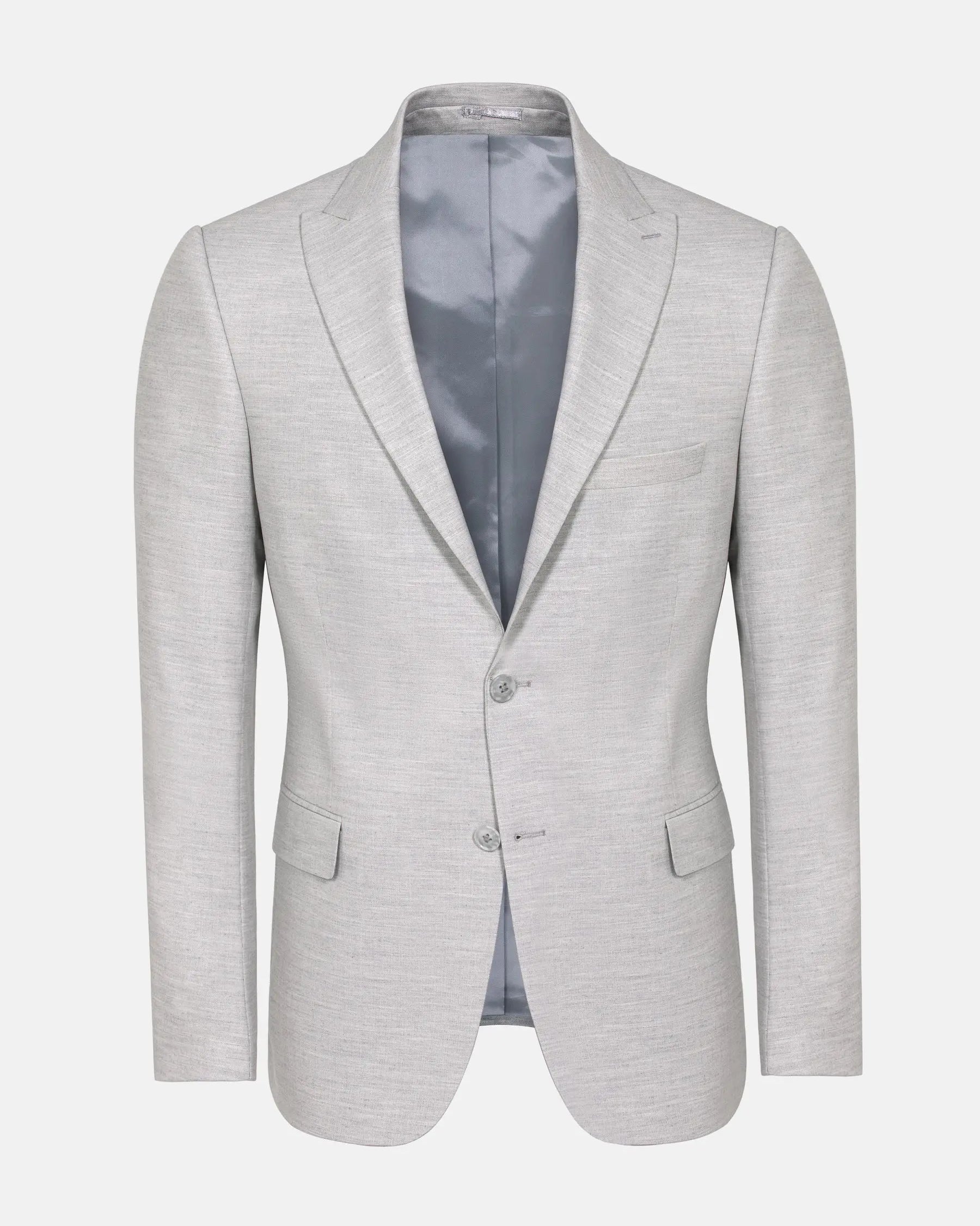 Newsted Comfort Wide Lapel Light Grey Blazer 60