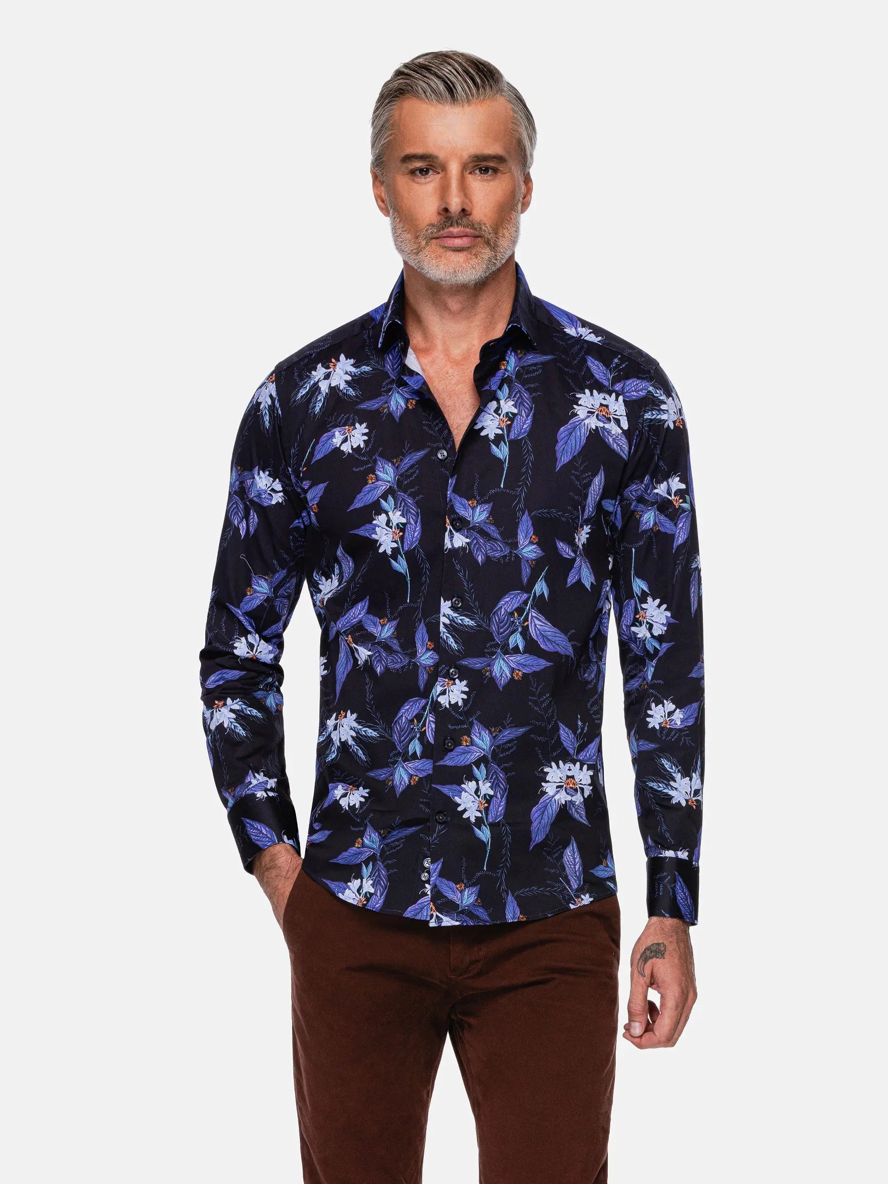 The Havana Navy Floral Shirt – Wam Denim