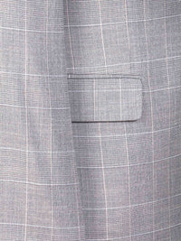 Ground Checkered Slim Fit Grey Blazer 60