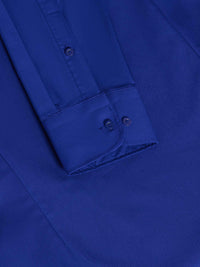 Leira Solid Royal Blue Long Sleeve Shirt 6XL