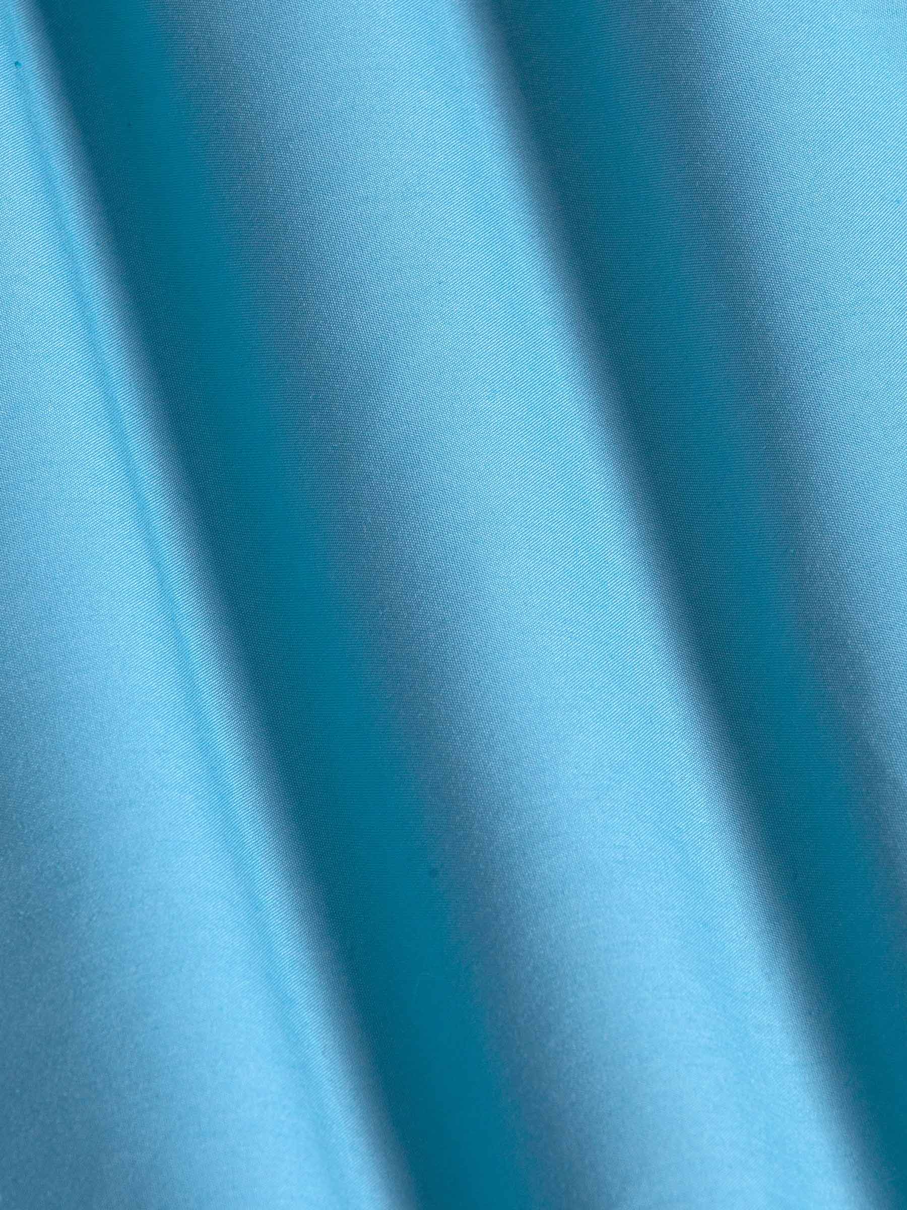 Leira Solid Turquoise Long Sleeve Shirt 6XL