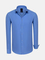 Leira Solid Dark Blue Long Sleeve Shirt 6XL