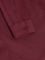 Leira Solid Dark Red Long Sleeve Shirt 6XL