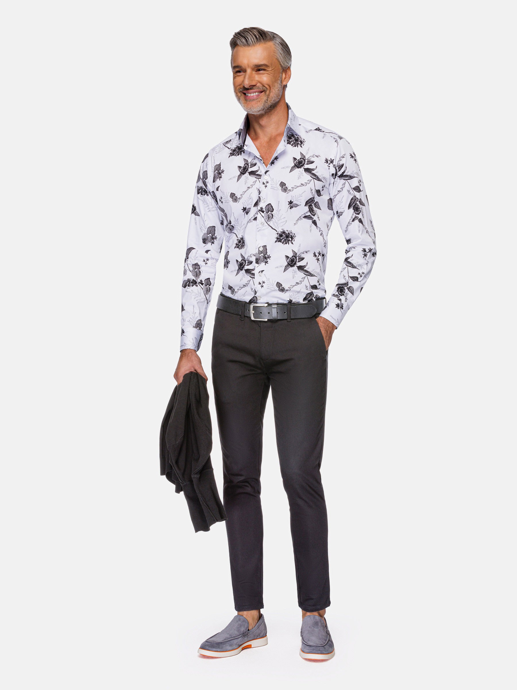 Oasis White Floral Print Long Sleeve Shirt – Wam Denim