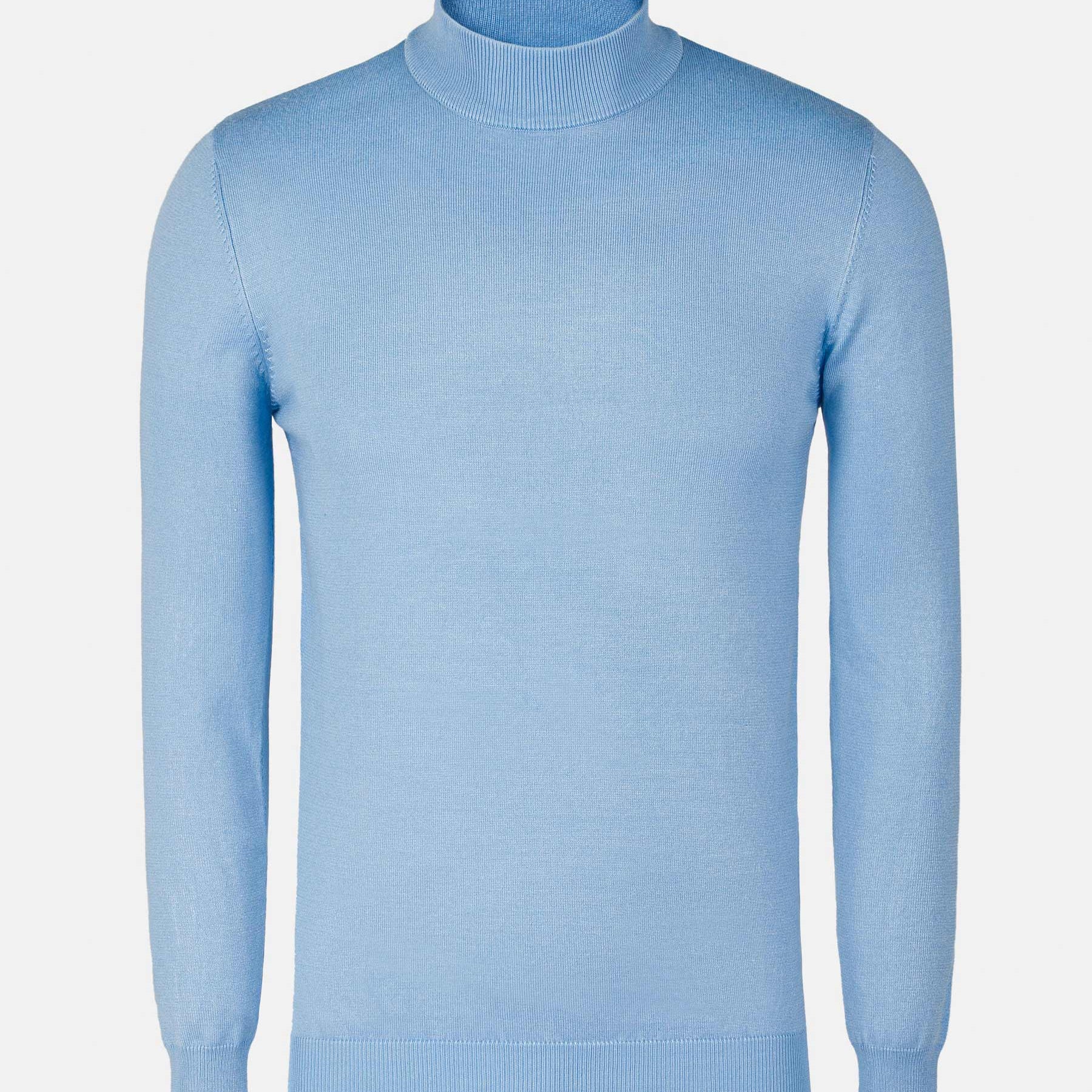 Siena Round-Necked Light Blue Pullover 6XL