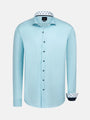 Mykonos Solid Light Turquoise Shirt Long Sleeve 6XL