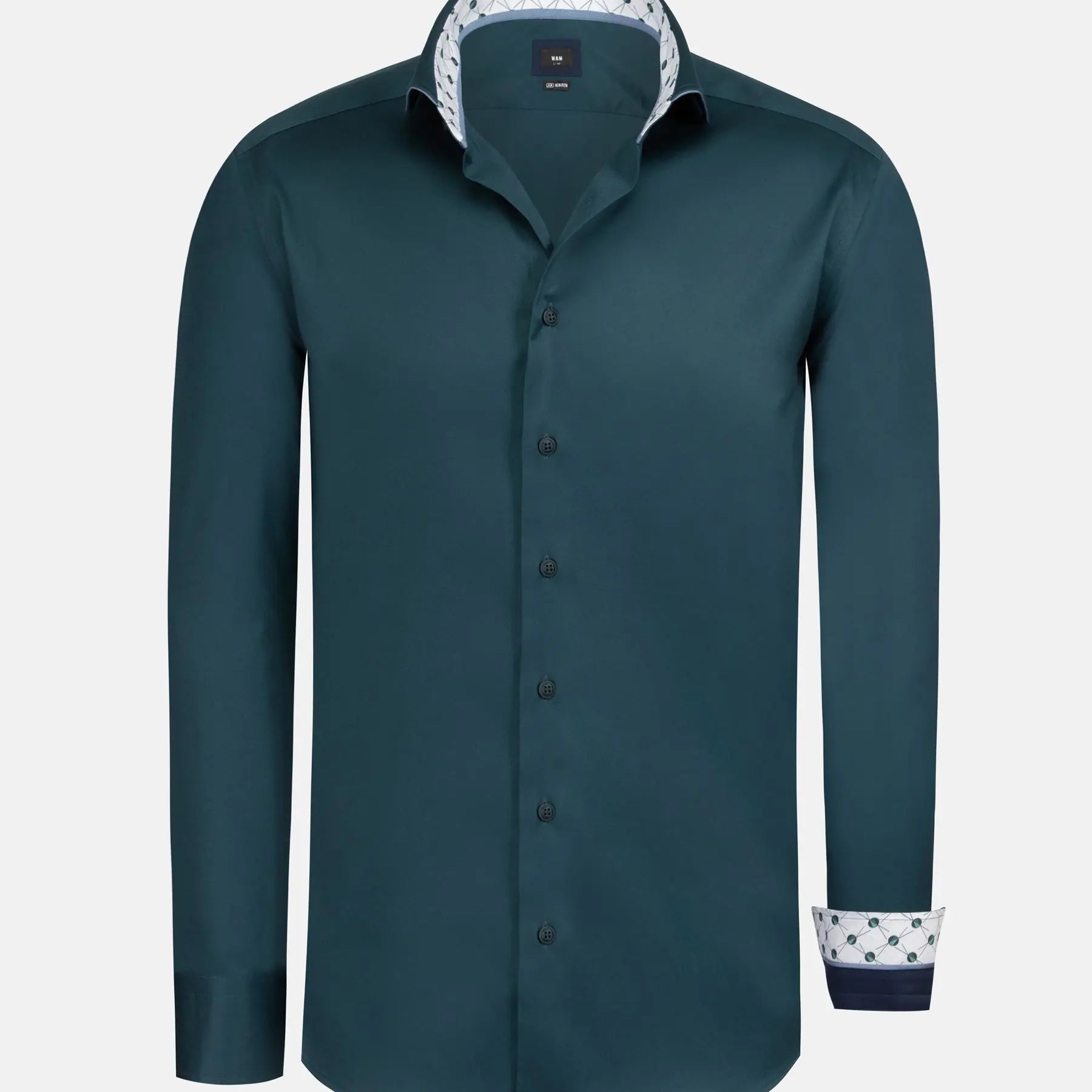 Vercelli Solid Petrol Shirt Long Sleeve 6XL