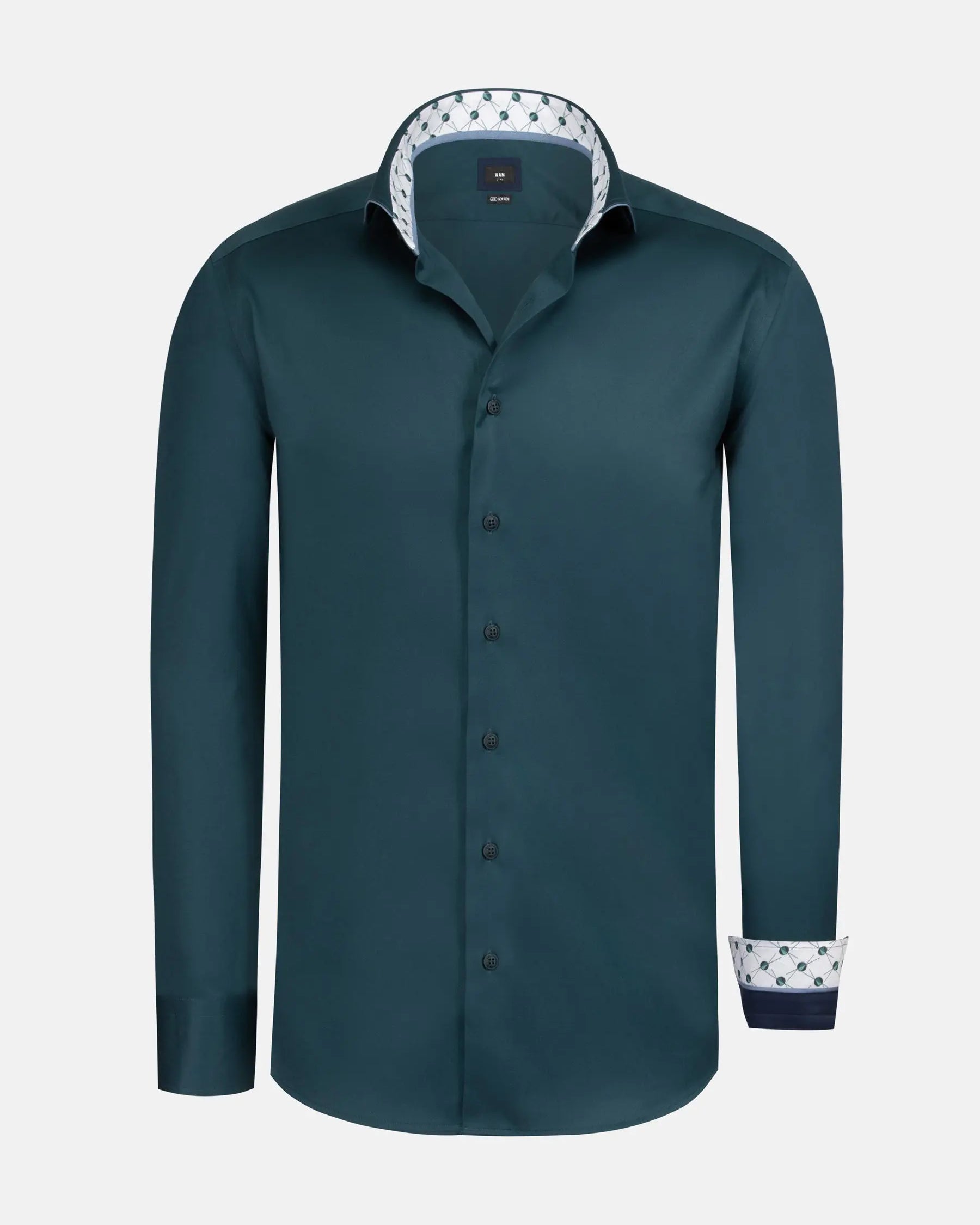 Vercelli Solid Petrol Shirt Long Sleeve 6XL