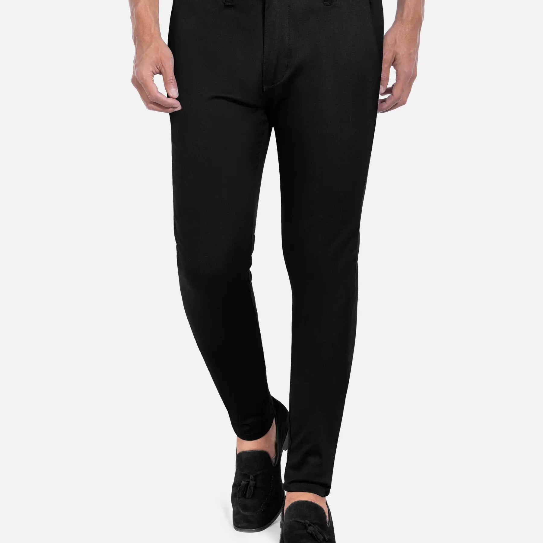 Scarlet Slim Fit Blk Chino 38-30