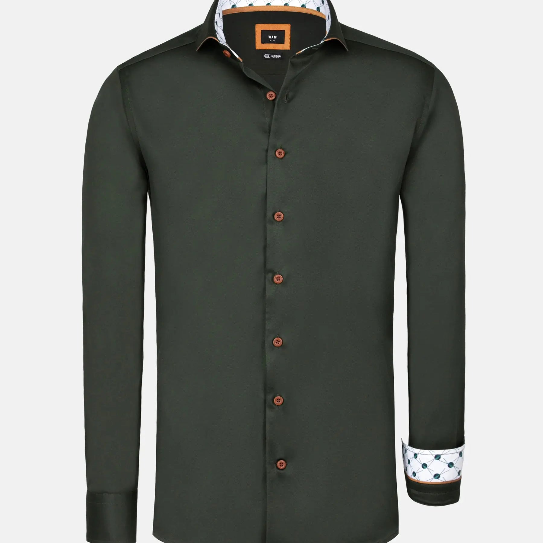 Lance Solid Dark Green Long Sleeve Shirt 6XL