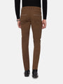 Santiago Slim Fit Textured Brown Jeans 40-32