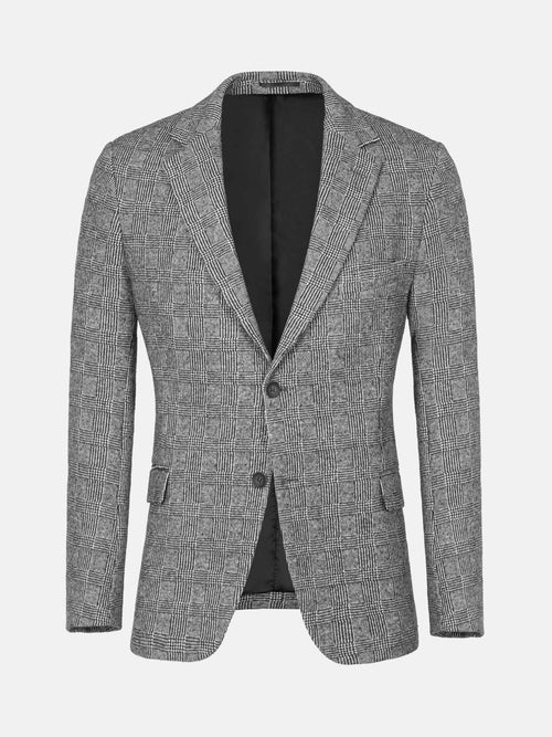 Martin Glen plaid Black White Blazer