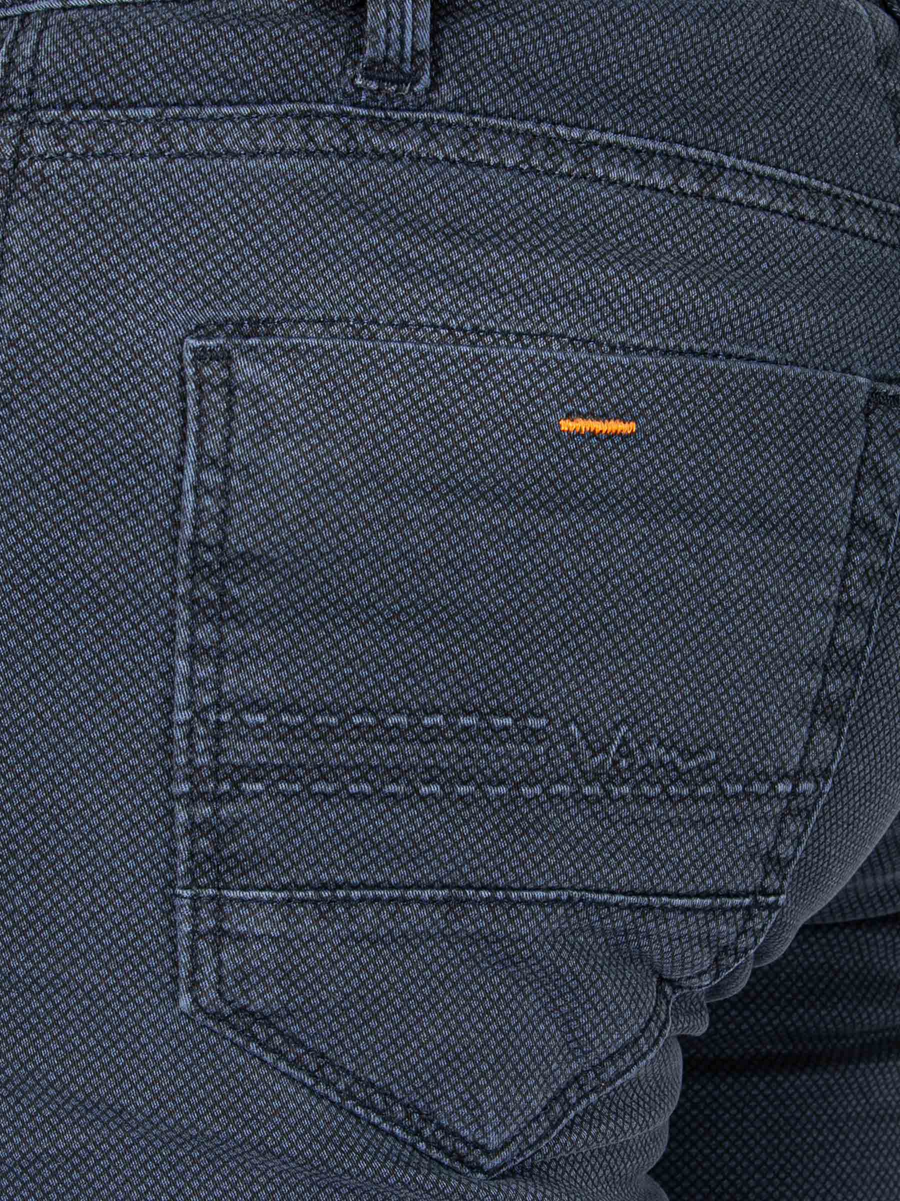 Zion Mini Check Slim Fit Navy jeans 40-32