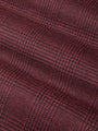 Red Wood Wide Lapel Dark Red Blk Suit Blazer 60