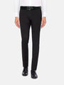 Red Wood Glen Check Slim Fit Dark Red Blk Suit Pants 60