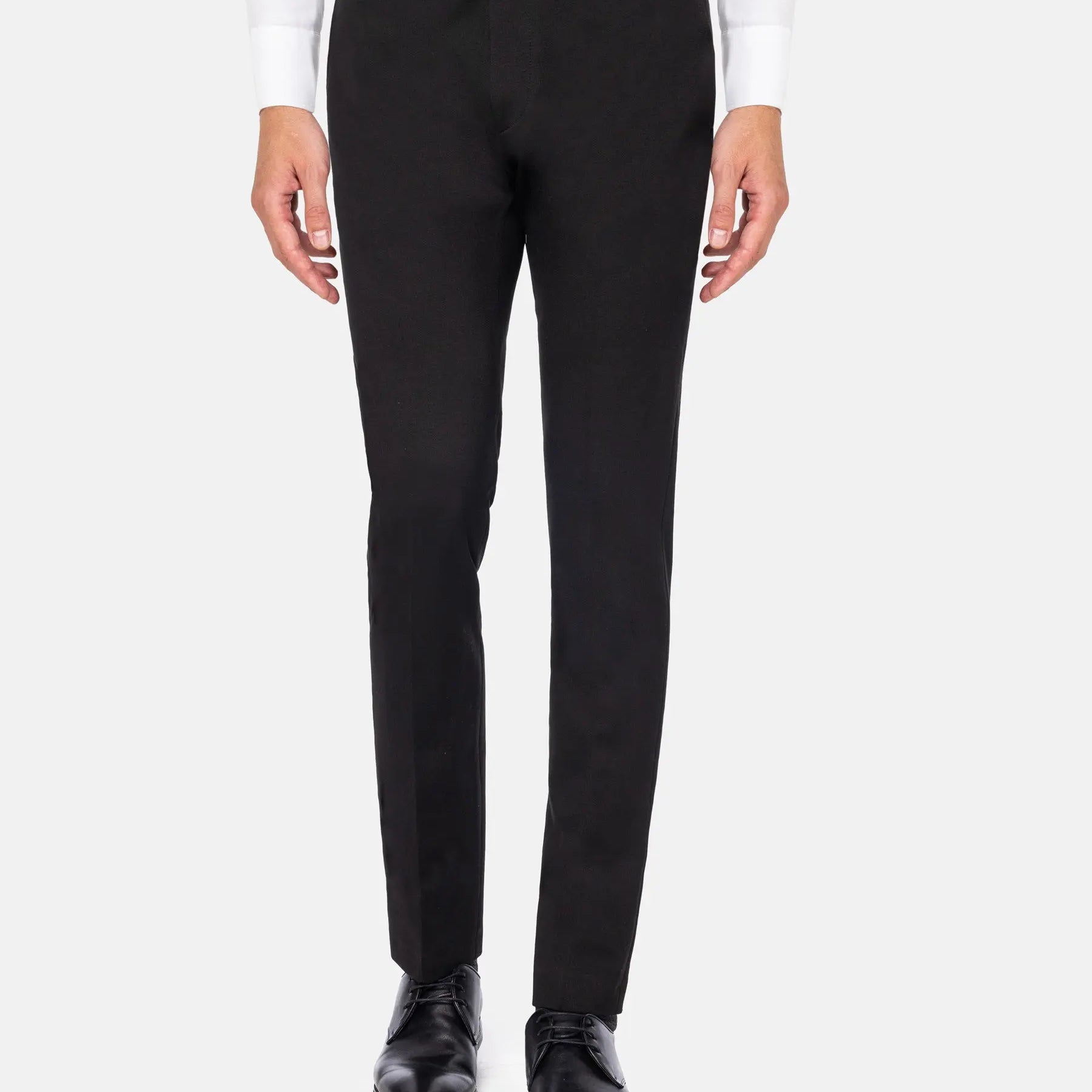 Red Wood Glen Check Slim Fit Dark Red Blk Suit Pants 60