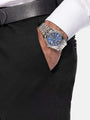 Red Wood Glen Check Slim Fit Dark Red Blk Suit Pants 60