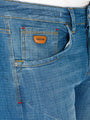 Carinal Mini Check Slim Fit Navy Jeans 40-32