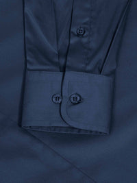 William Navy Slim Fit Mena Cotton Shirt 6XL
