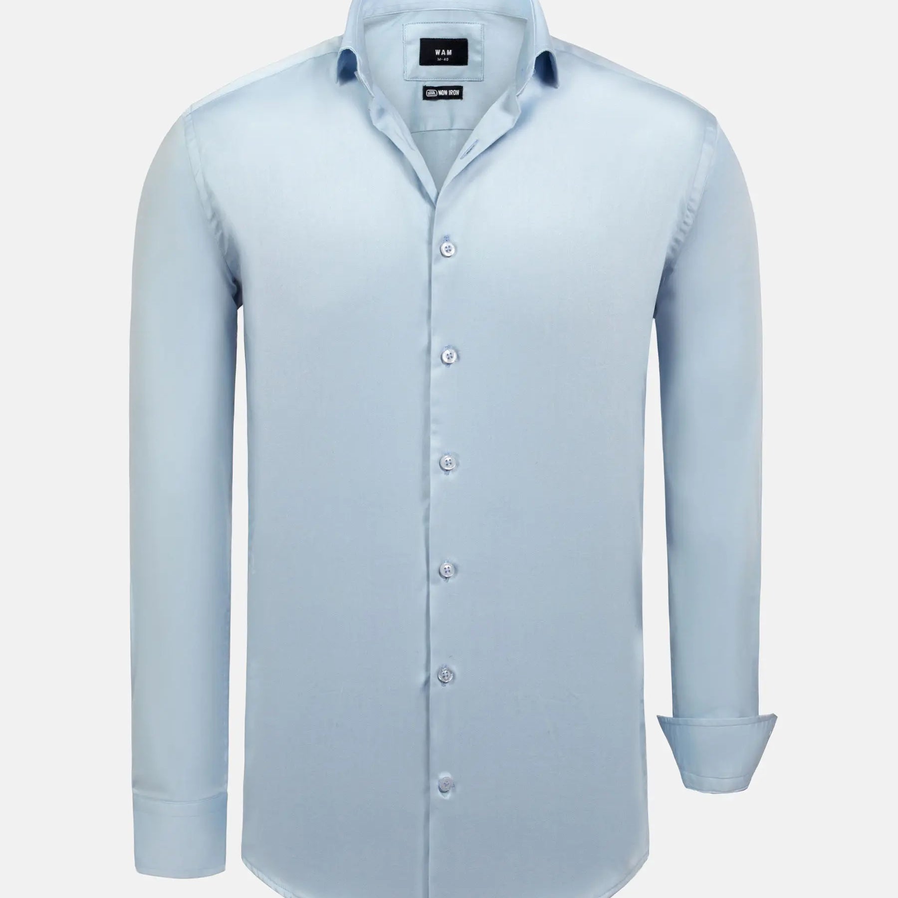 William Blue Slim Fit Mena Cotton Shirt 6XL