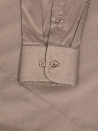William Beige Slim Fit Mena Cotton Shirt 6XL