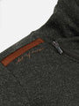 Galahad Mock Neck Khaki Sweater 6XL