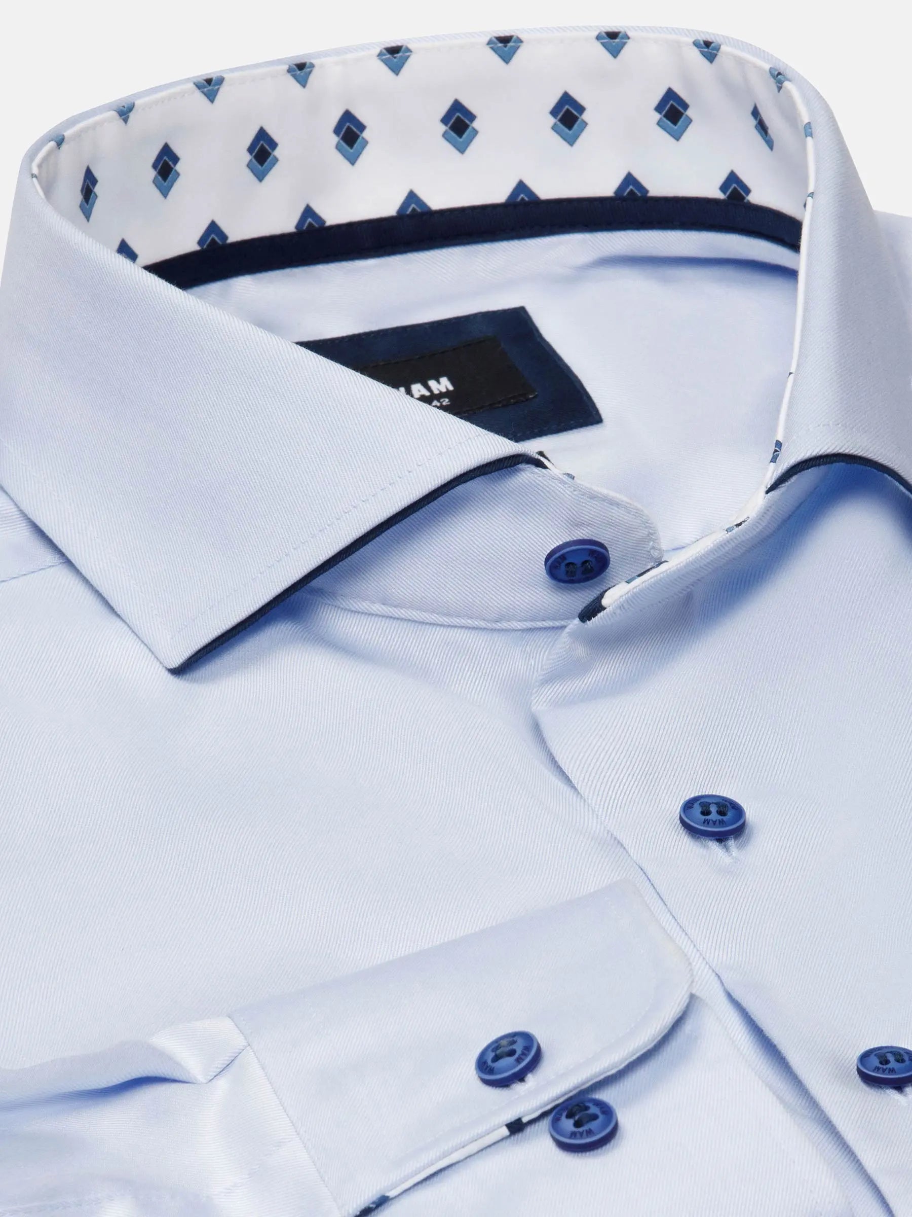 Cassio Light Blue Non-Iron Business Shirt 6XL