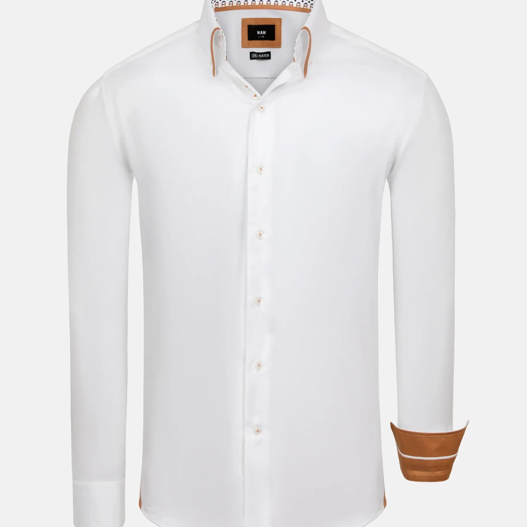 Rocco White Non-Iron Business Shirt 6XL