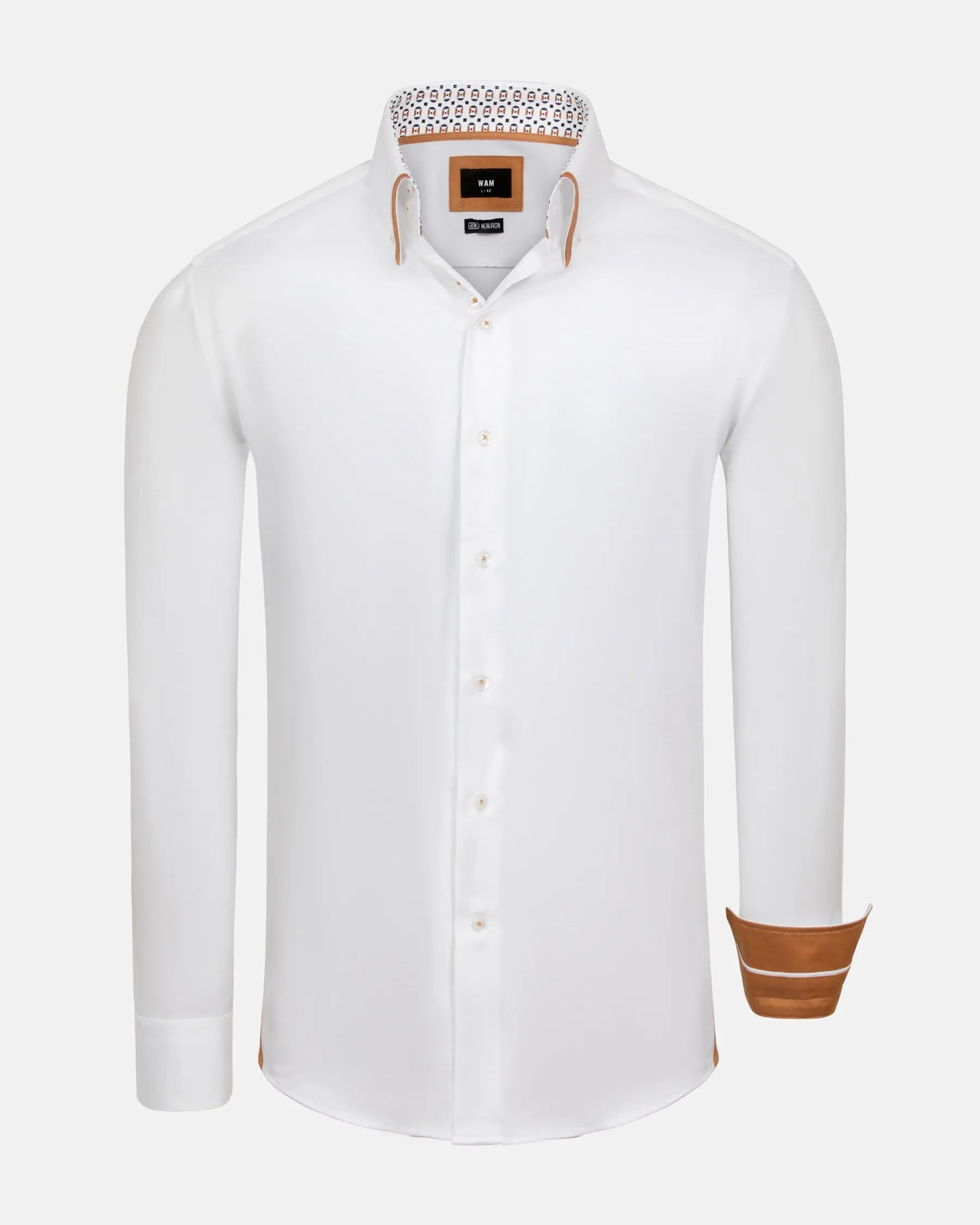 Rocco White Non-Iron Business Shirt 6XL