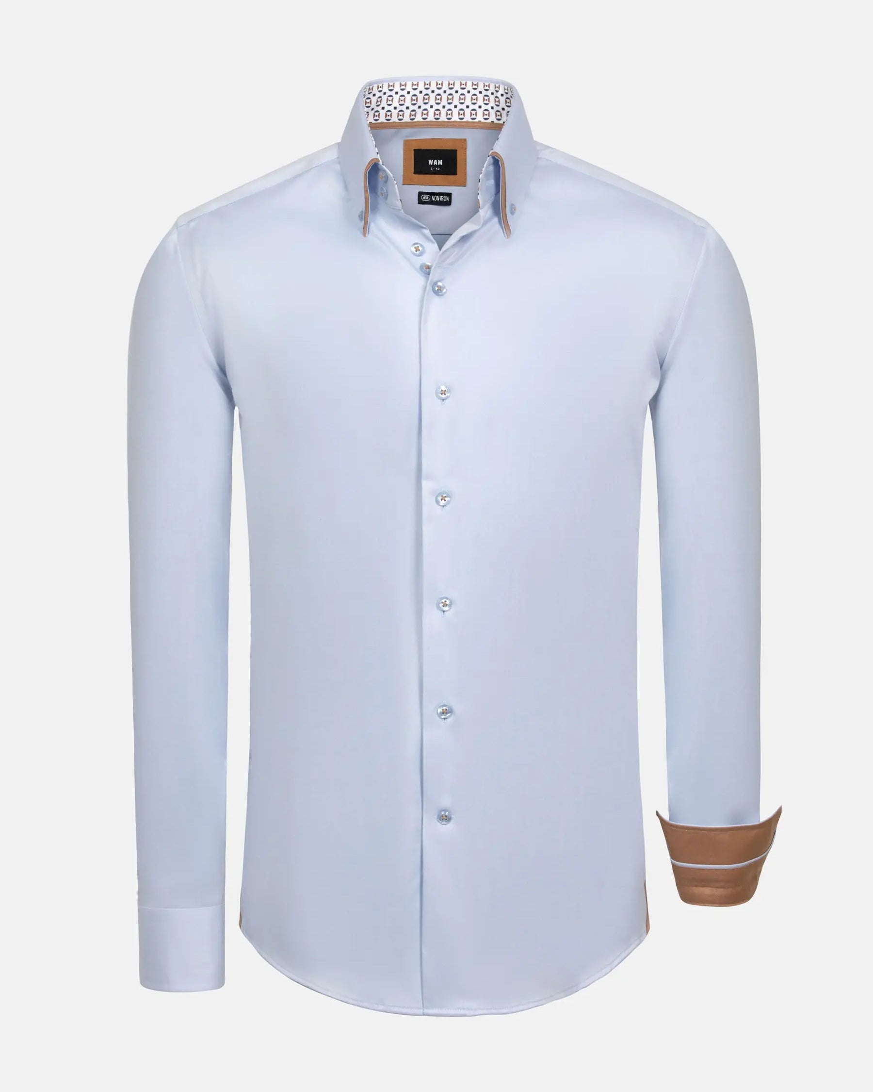 Rocco Light Blue Non-Iron Business Shirt 6XL