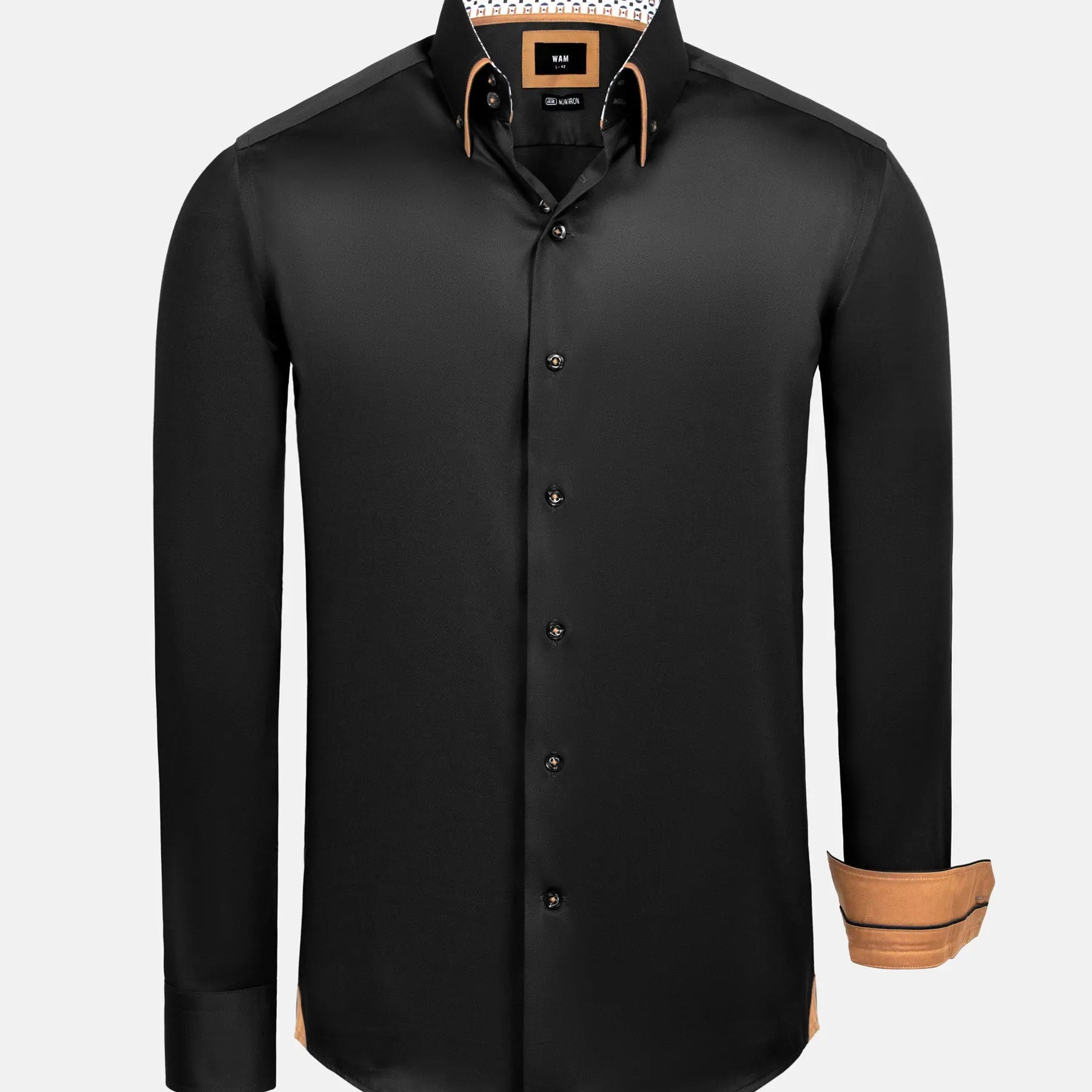 Rocco Black Non-Iron Business Shirt 6XL