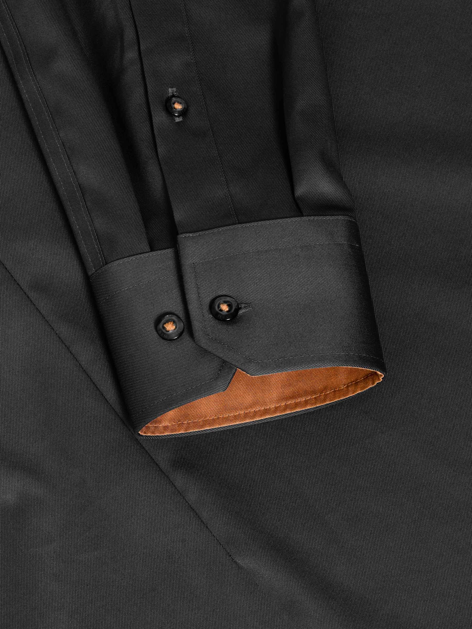 Rocco Black Non-Iron Business Shirt 6XL