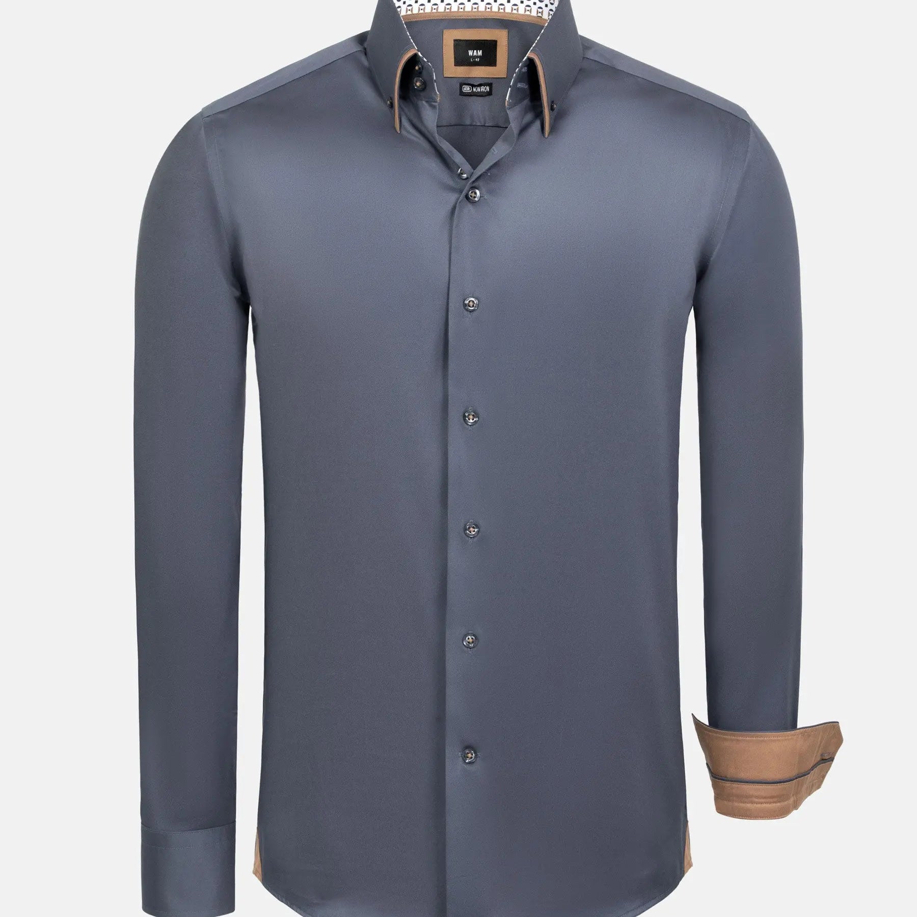 Rocco Anthrite Non-Iron Business Shirt 6XL