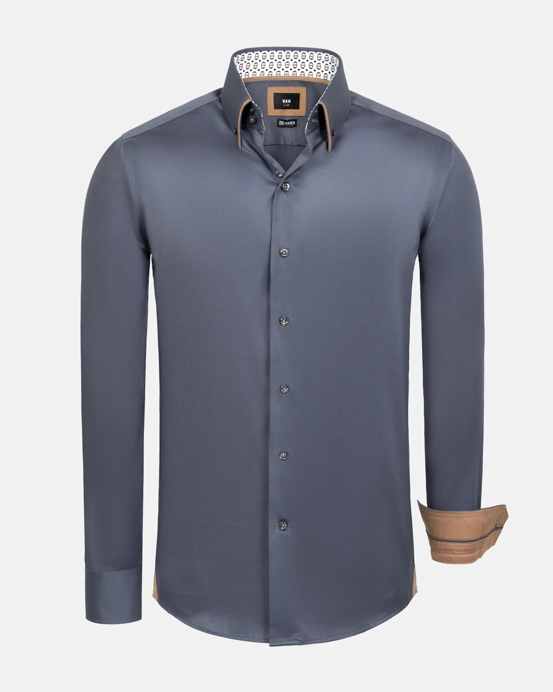 Rocco Anthrite Non-Iron Business Shirt 6XL