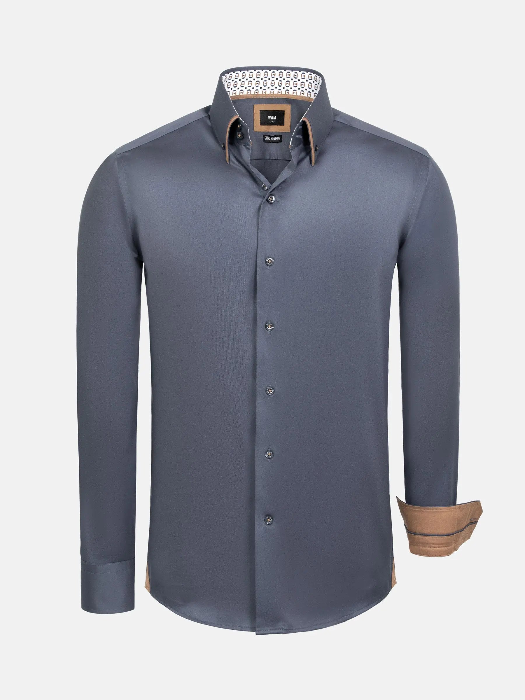 Rocco Anthrite Non-Iron Business Shirt 6XL