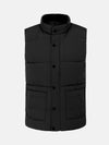Velvet Crew Neck Black Bodywarmer 6XL
