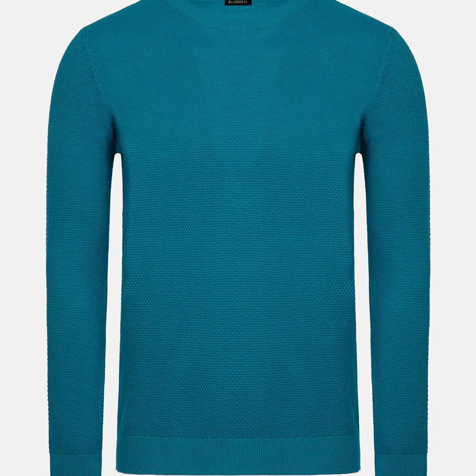 Larry Petrol Cotton Pullover 6XL