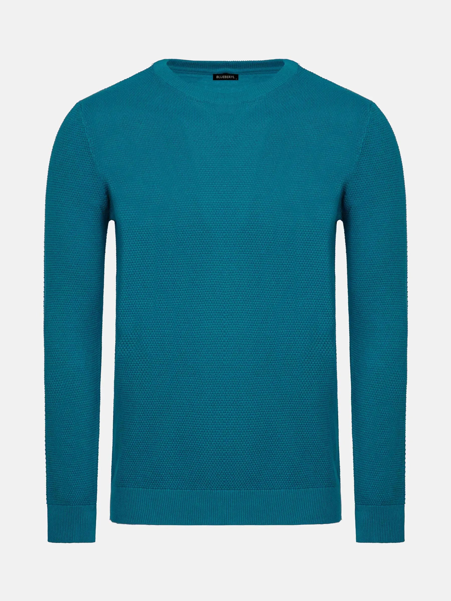 Larry Petrol Cotton Pullover 6XL