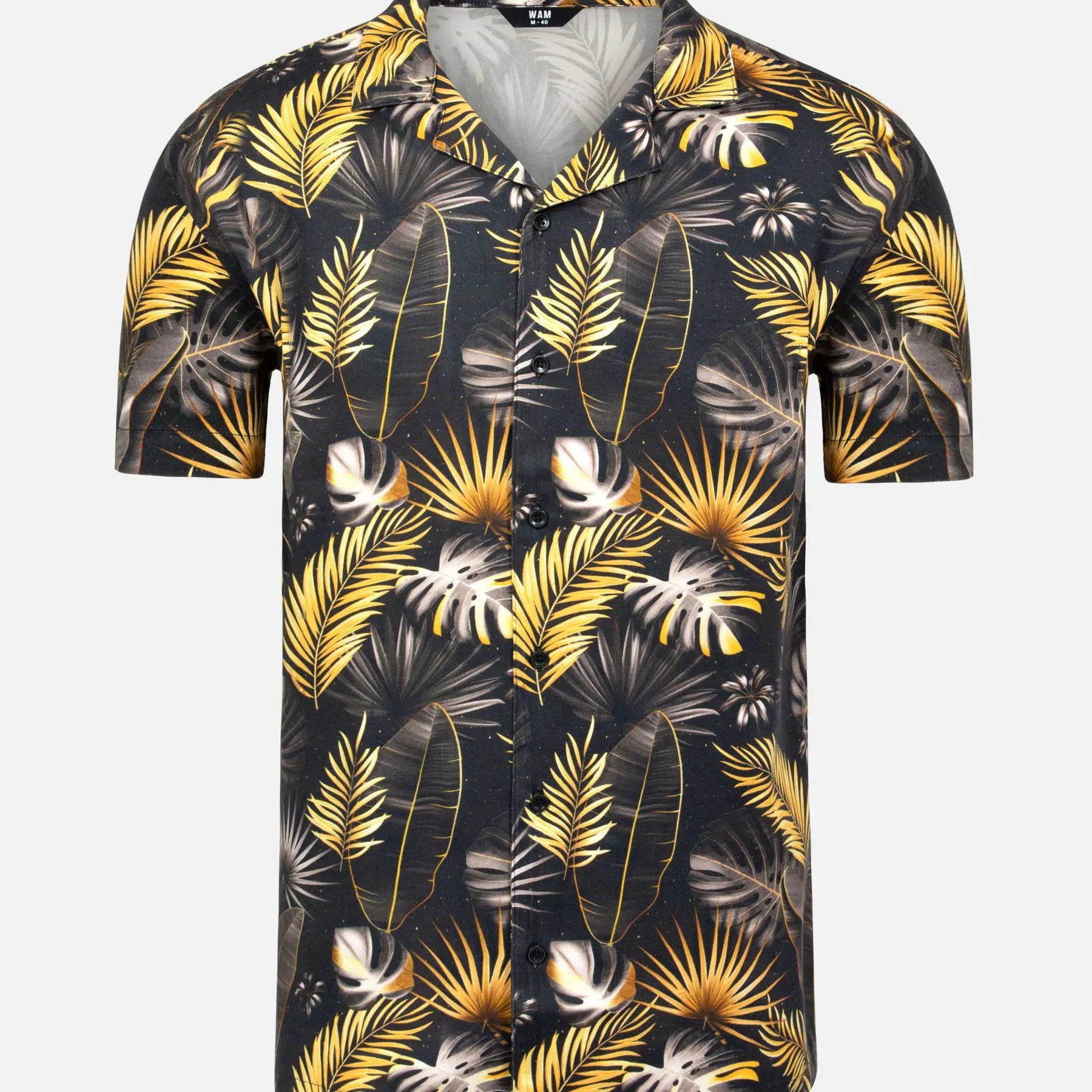 Umberto Floral Black Shirt 6XL