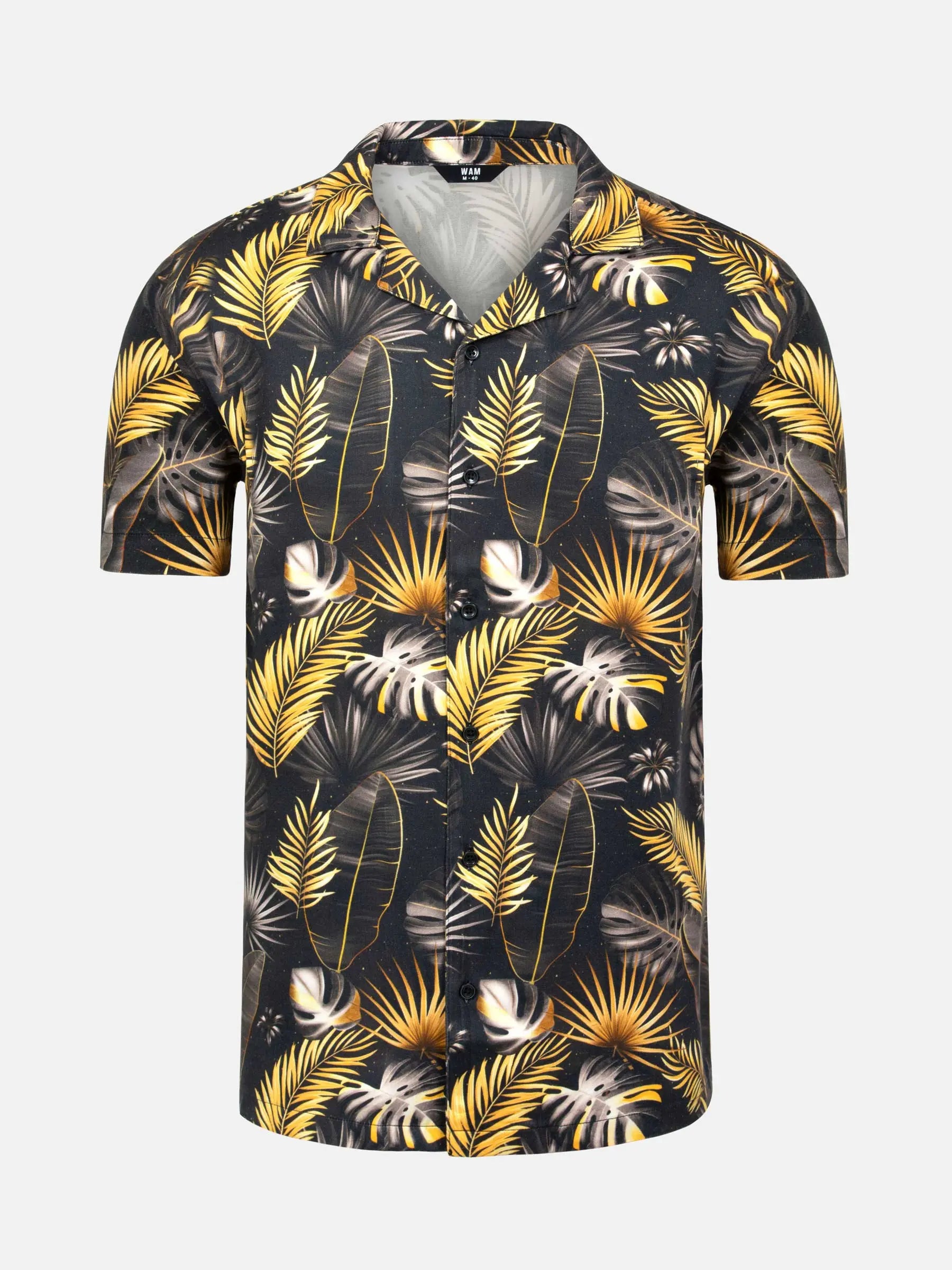 Umberto Floral Black Shirt 6XL