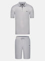Alonzo Light Grey Hoodie Shorts Set 6XL