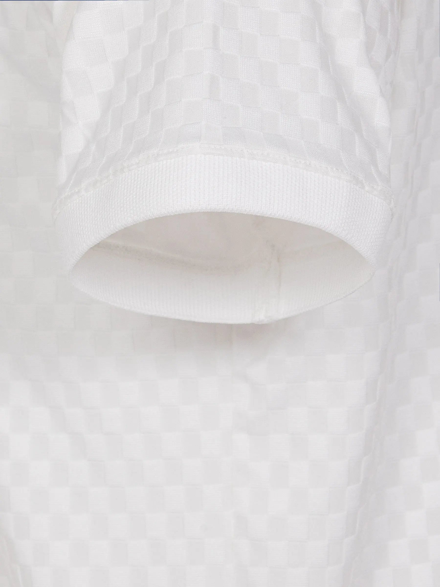 Gonzsles Off White Zipper Polo 6XL