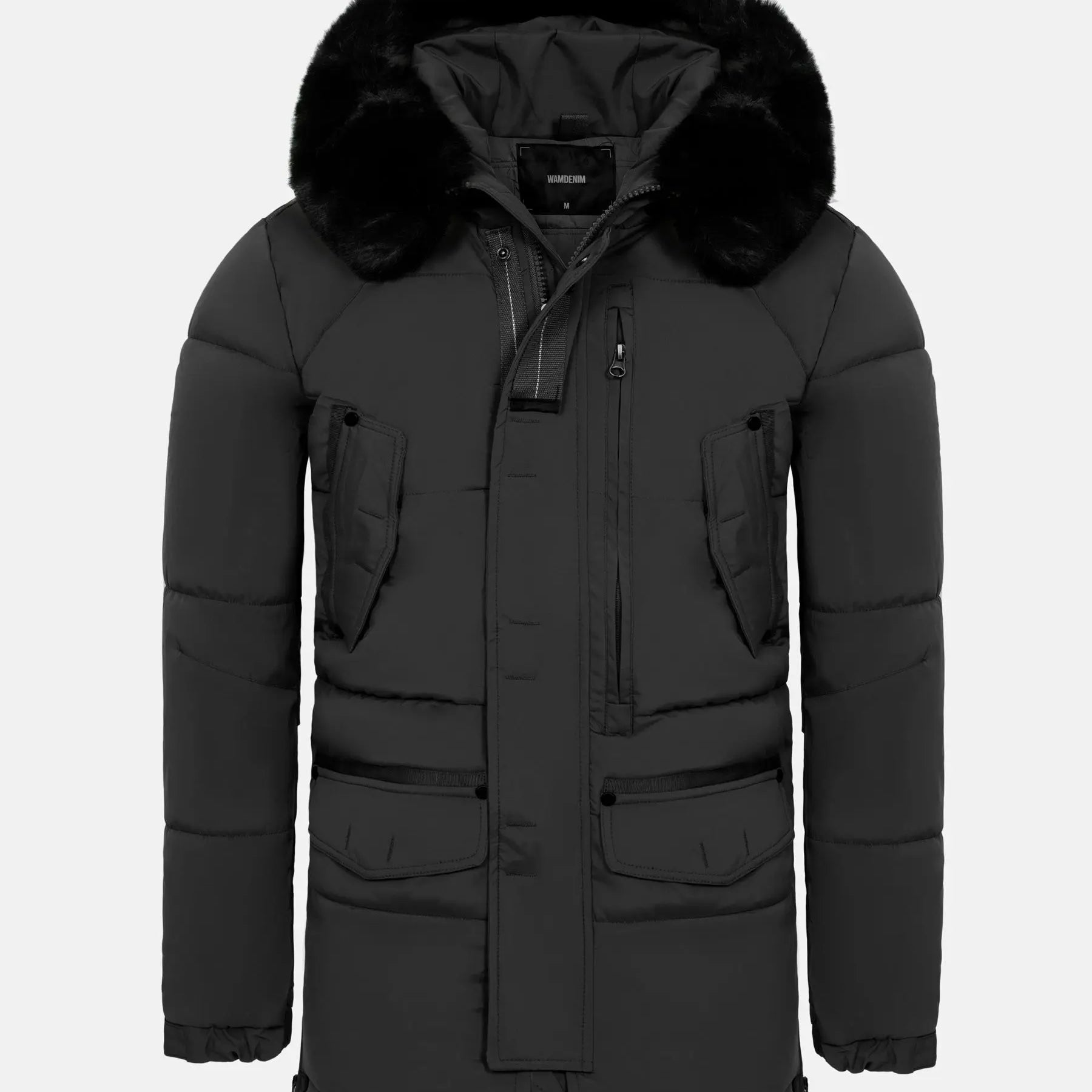 Jilliam Black Winter Jkets 6XL