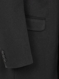 Korbin Notch lapeled Black Trench coat 6XL