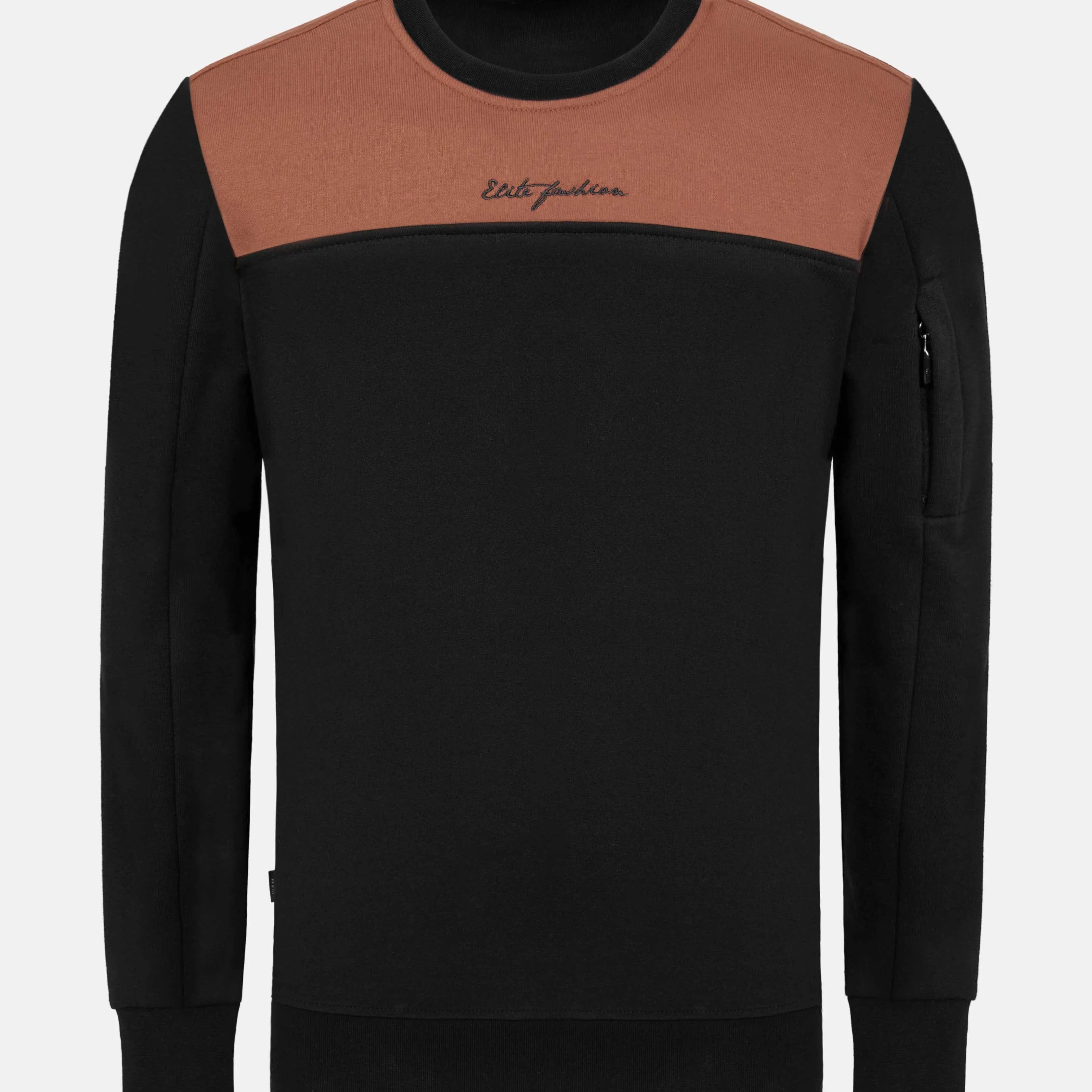 Emory Slim Fit Black Sweater 6XL