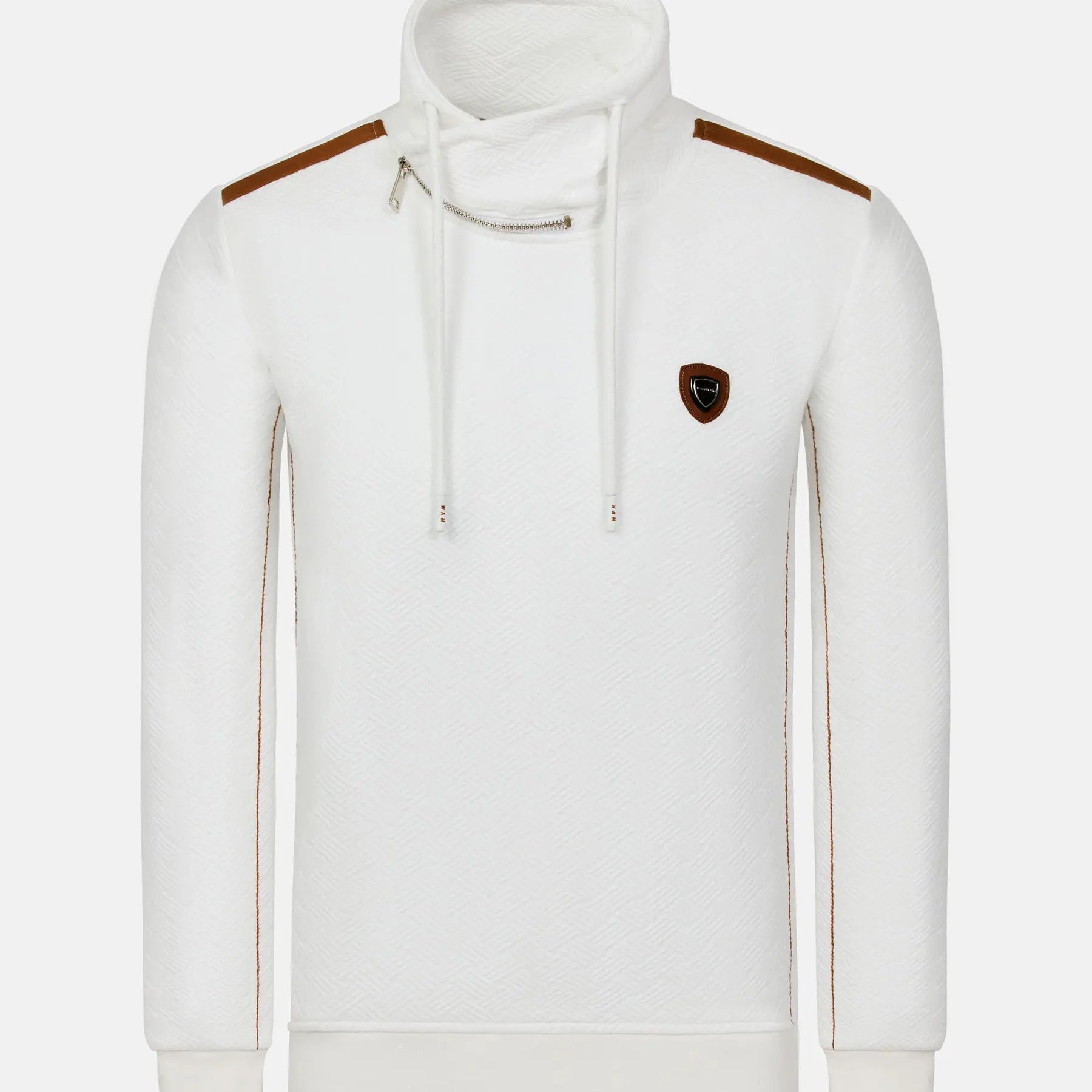 Solstice Slim Fit Off White Sweater 6XL