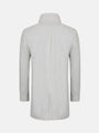 Kartier High Neck Light Grey Trench Coat 6XL