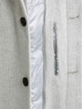 Kartier High Neck Light Grey Trench Coat 6XL