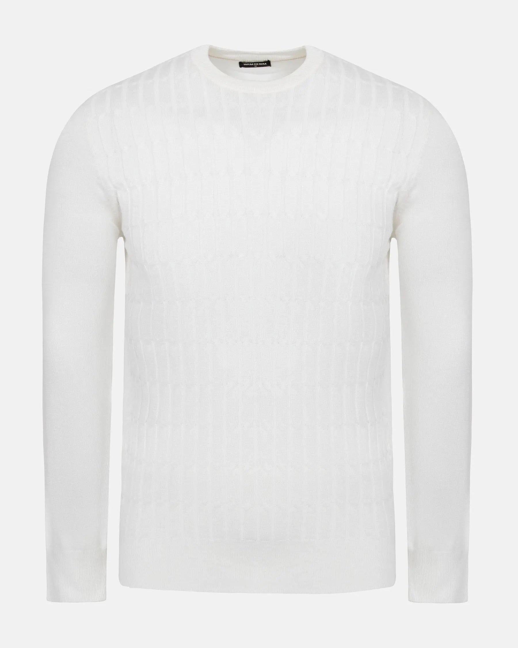Ruth Crew Neck Off White Pullover 6XL